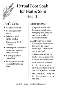 Herbal Foot Soak Recipe