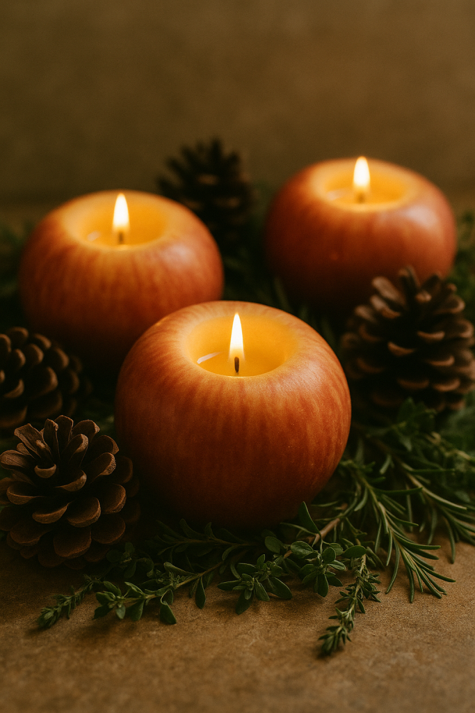 Mabon Preparations: Easy Crafts & Rituals for the Autumn Equinox 5 Apple Candleholders