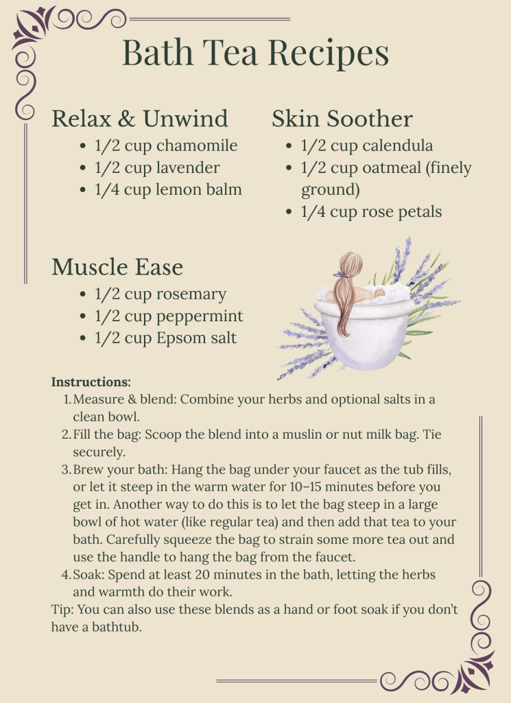 Bath Tea Recipes