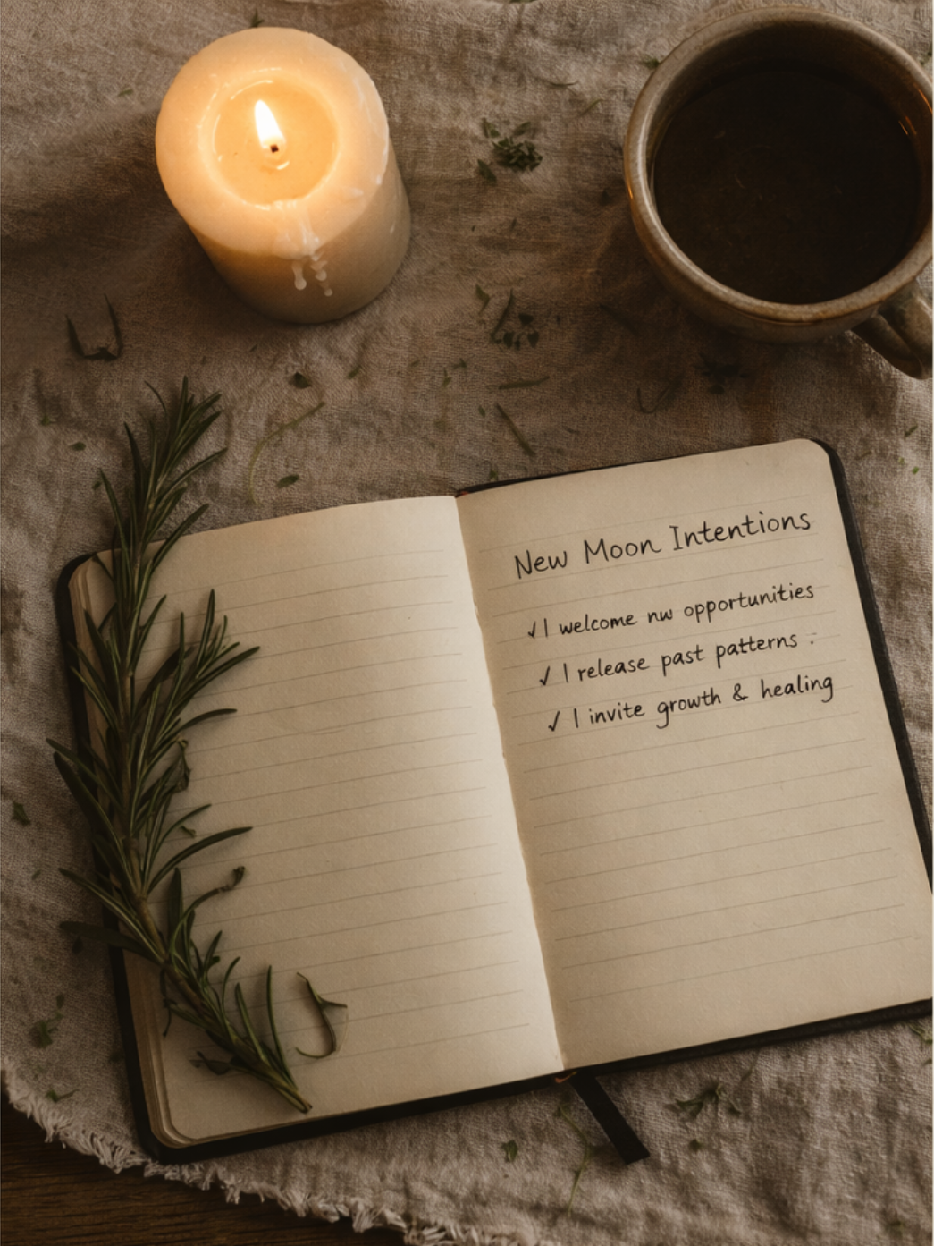 New Moon Intentions Journal