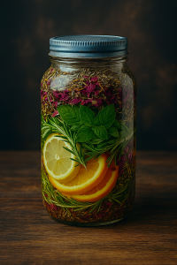 Magical Water Types: Meanings, Uses & How to Collect Them 5 Florida Water-inspired infusion made with citrus, herbs, and spices.