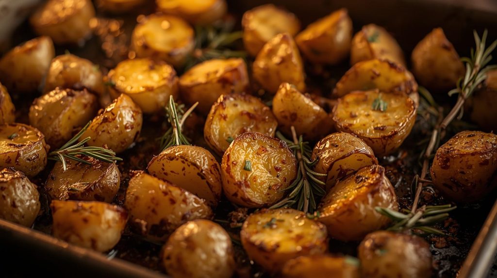 roasted potatoes with rosemary showing how to use rosemary in cooking