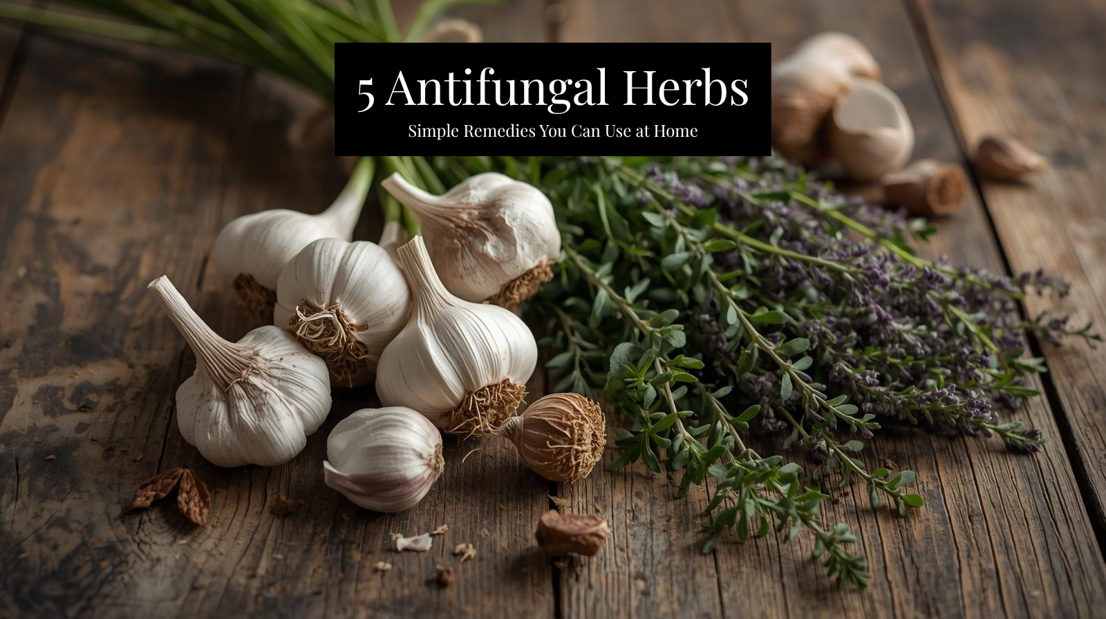 antifungal herbs for everyday use including garlic oregano thyme and natural remedies