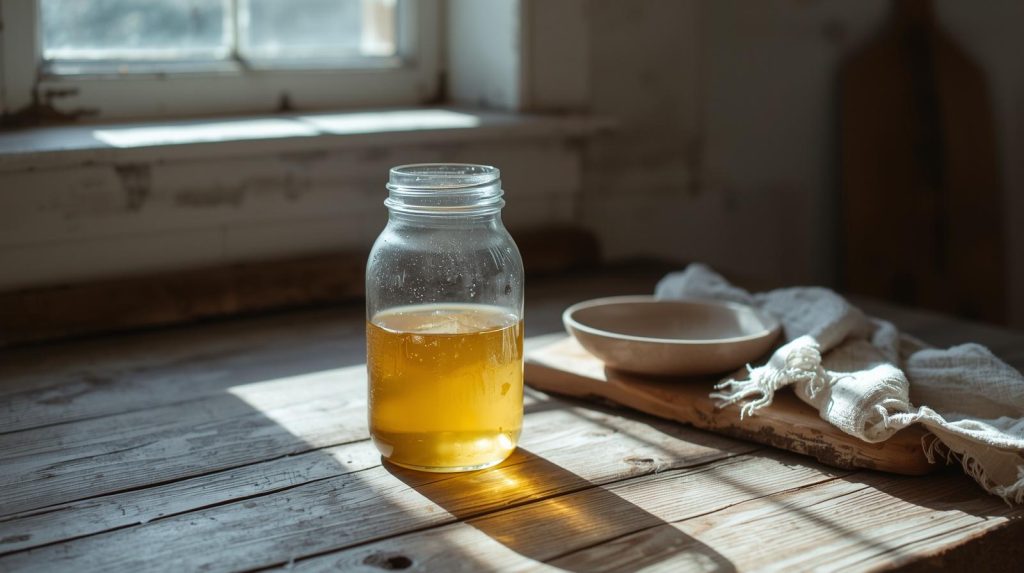 apple cider vinegar for fungus used in natural foot soak remedy at home